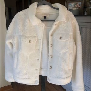 Button up puffy jacket